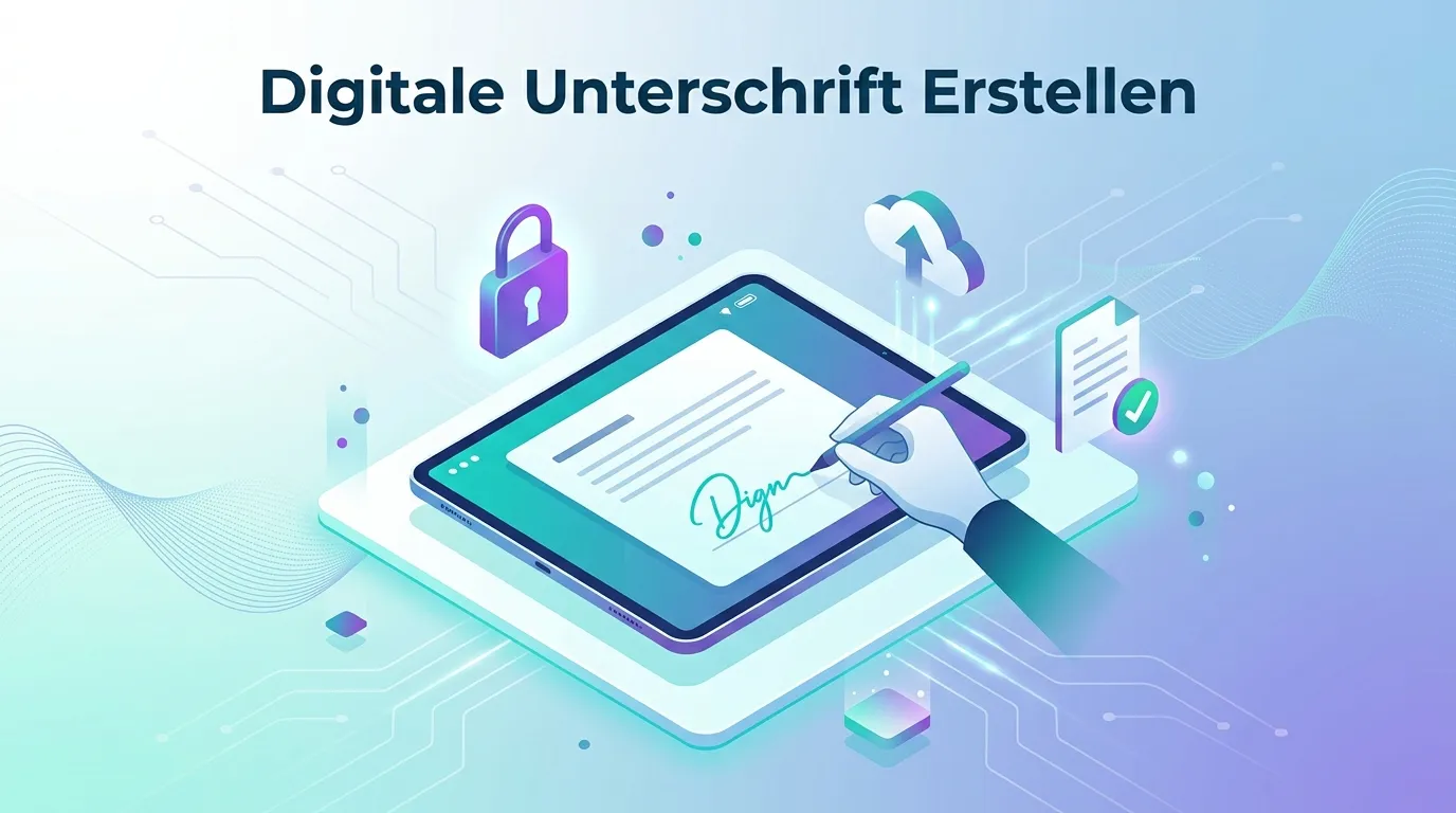 Digitale Unterschrift erstellen mit Vorschau und transparentem Export